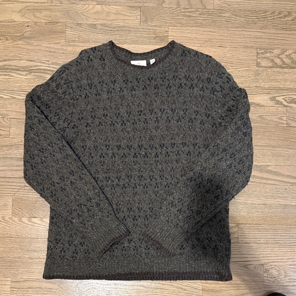 Men's Brown Patterned Sweater